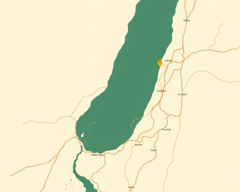 מפת האזור: מנחמיה והכנרת